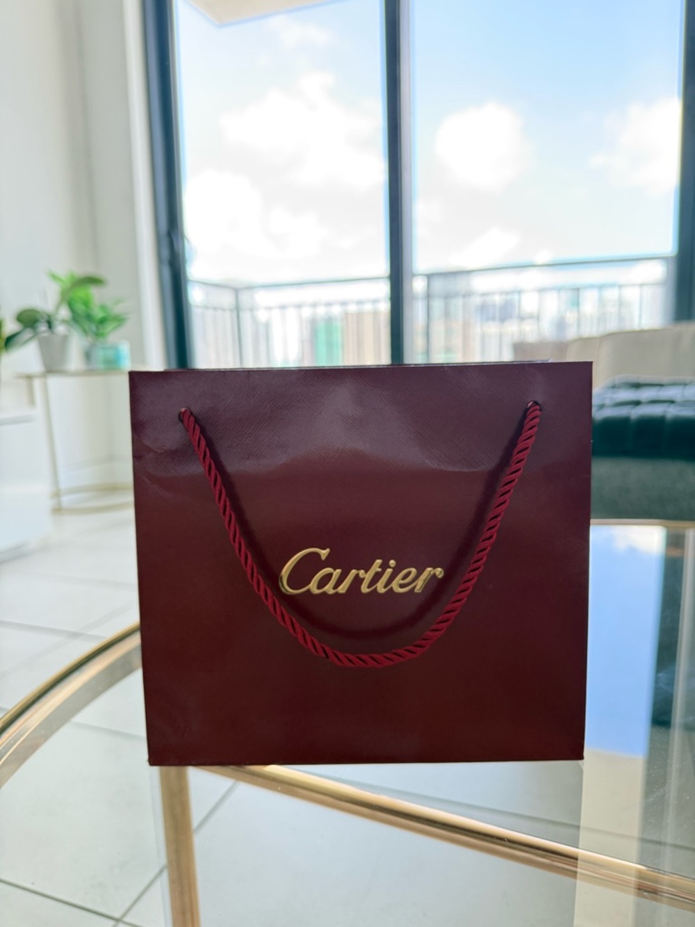 CARTIER GIFT BAG LIKE NEW